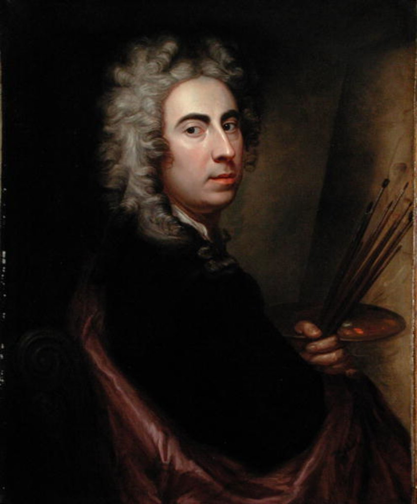 Detail of Self Portrait, c.1700 by Marcellus or Marcel Lauron