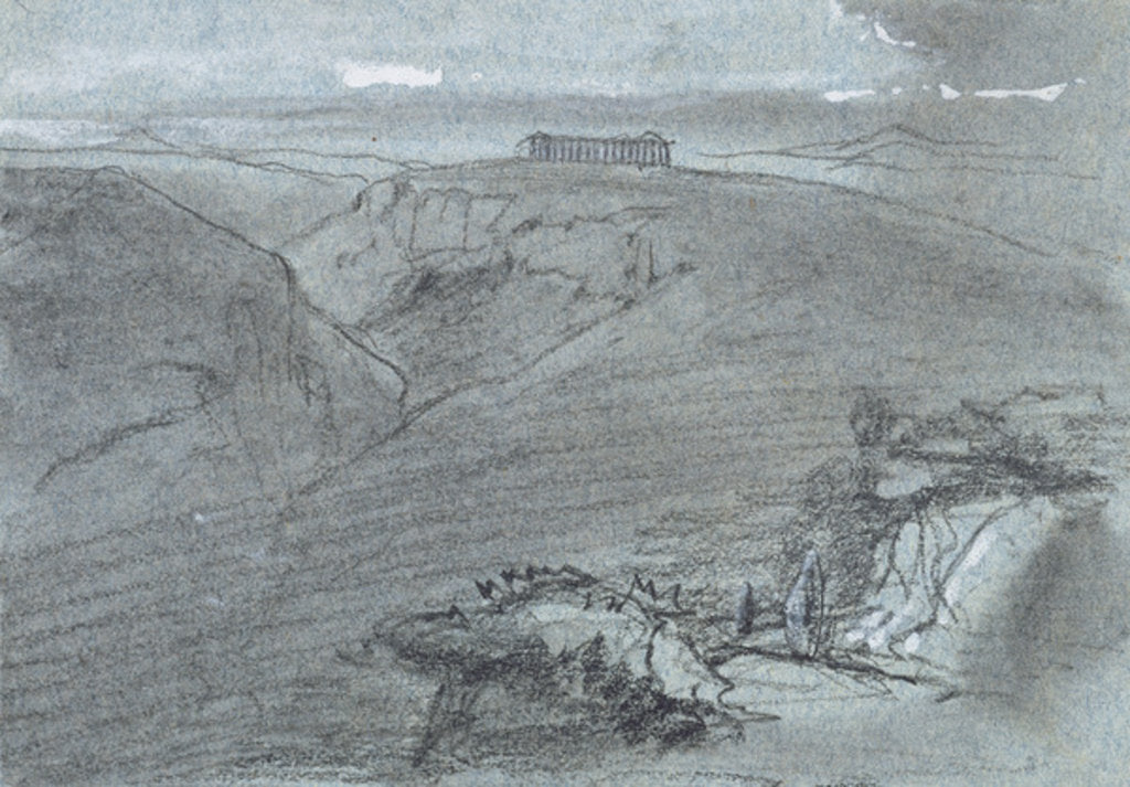 Detail of Segesta by Edward Lear