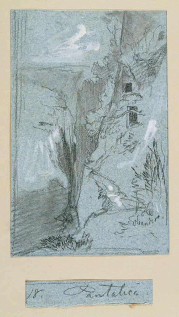 Detail of Pantalica by Edward Lear