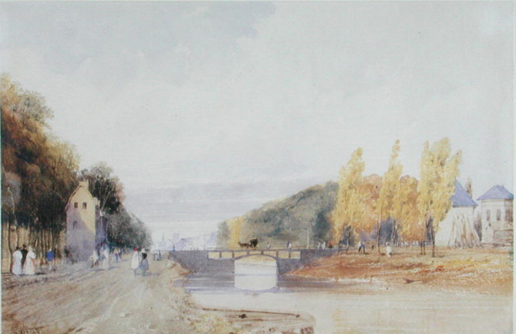 Detail of Brussels from the Paris Road, 1831 by Thomas Shotter Boys