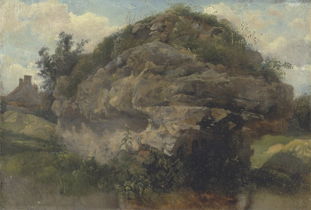 Detail of Rocky Hillside, c.1830 by Frederick Waters Watts