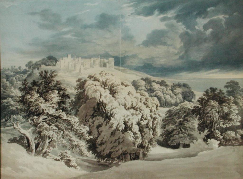 Detail of St. Donat's Castle, Glamorganshire by John Glover