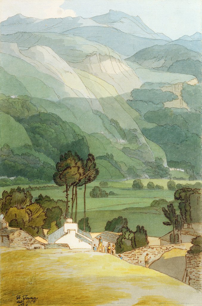 Detail of Ambleside, 1786 by Francis Towne