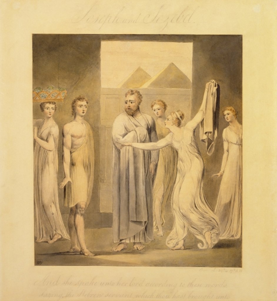 Detail of Joseph and Potiphar's Wife, 1803-05 by William Blake