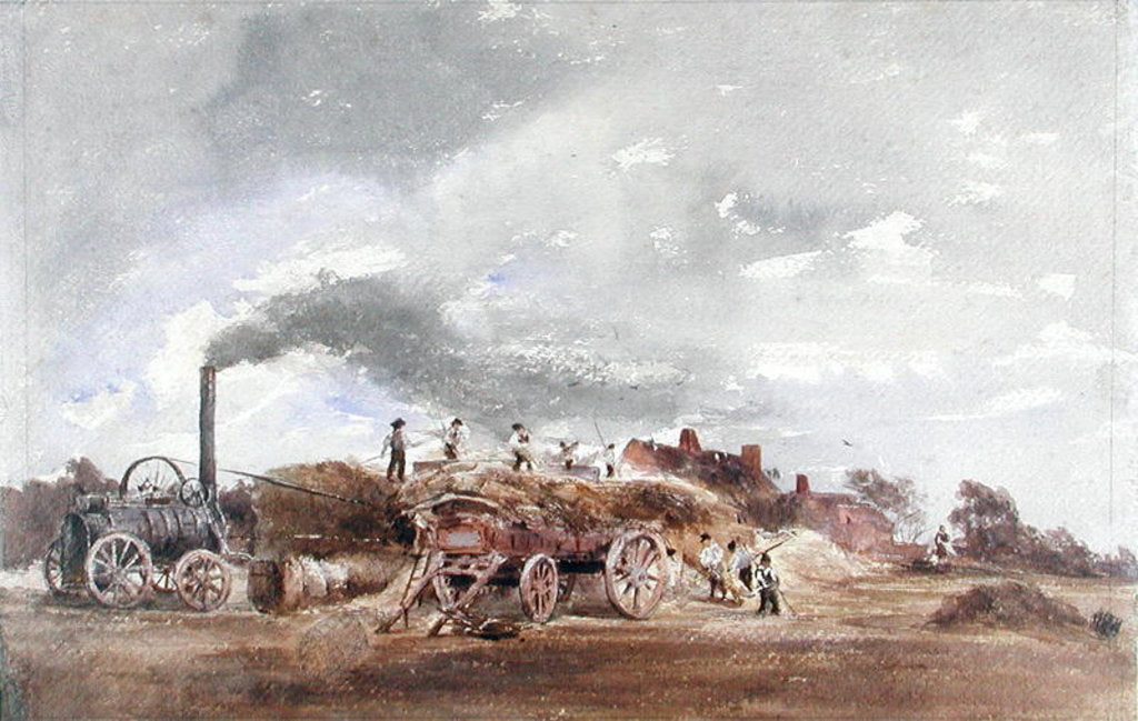 Detail of Threshing Corn by Peter de Wint