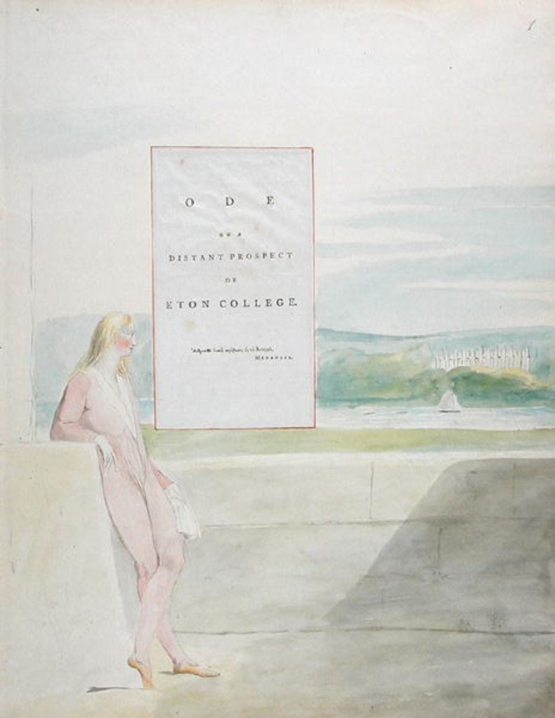 Detail of Design 13 for 'Ode on a Distant Prospect of Eton College' by William Blake