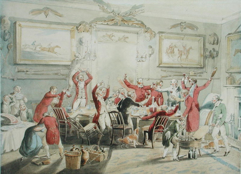 Detail of Foxhunting: The Toast by Henry Thomas Alken