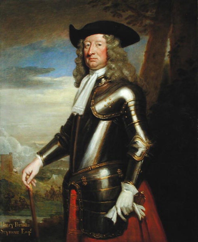 Detail of Henry Seymour Portman 1714 by Godfrey Kneller