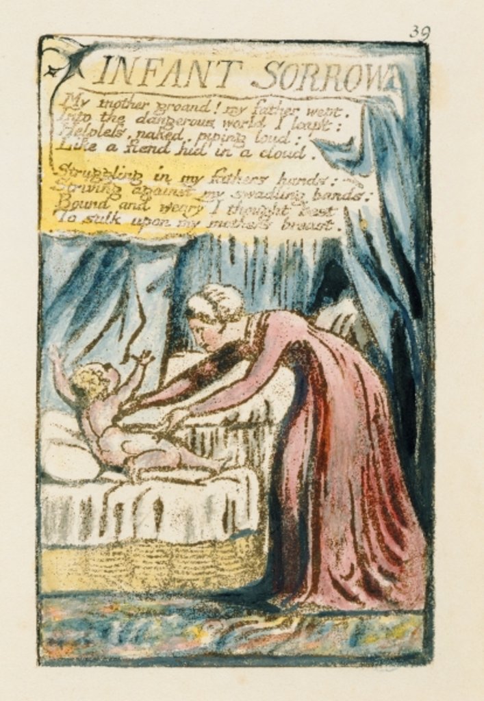 Detail of Infant Sorrow by William Blake