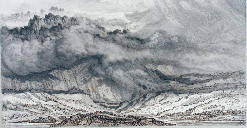 Detail of Snowdon, An Approaching Storm, 1853 by James Ward
