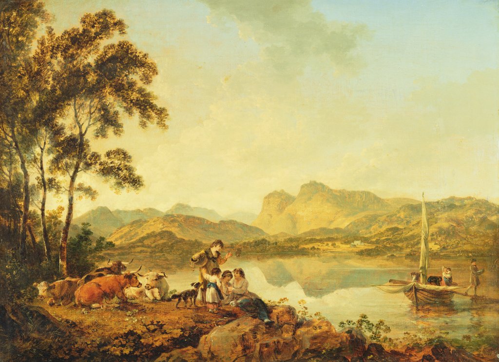 Detail of Langdale Pikes from Lowood, c.1800-06 by Julius Caesar Ibbetson