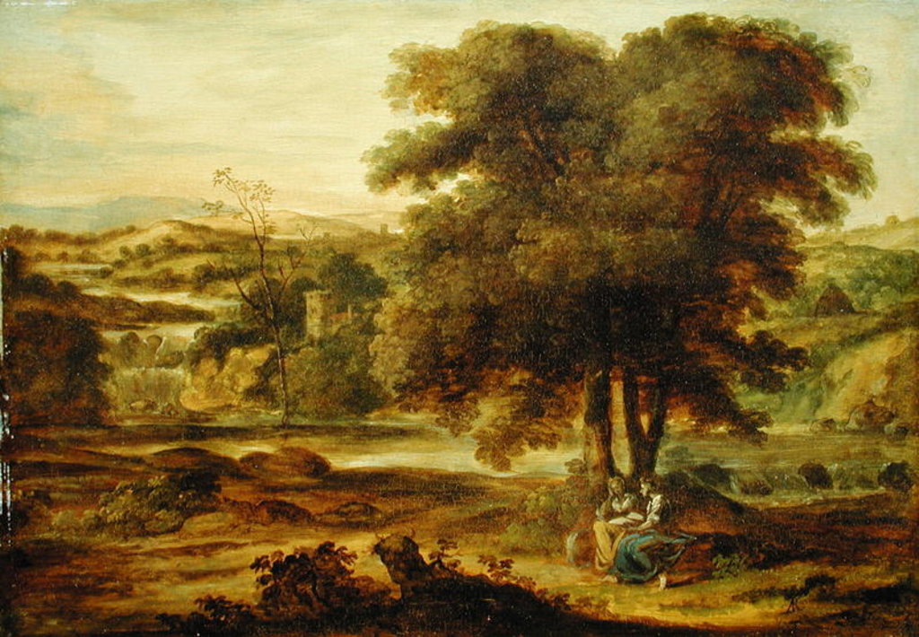 Detail of Classical Landscape, c.1767-71 by Alexander Runciman