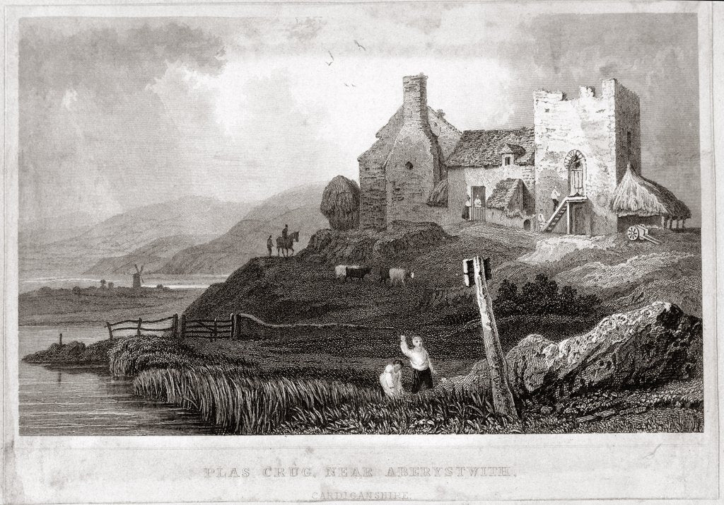 Detail of Plas Crug, near Aberystwyth, Cardiganshire by English School