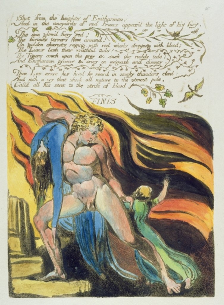Detail of Shot from the heights... by William Blake