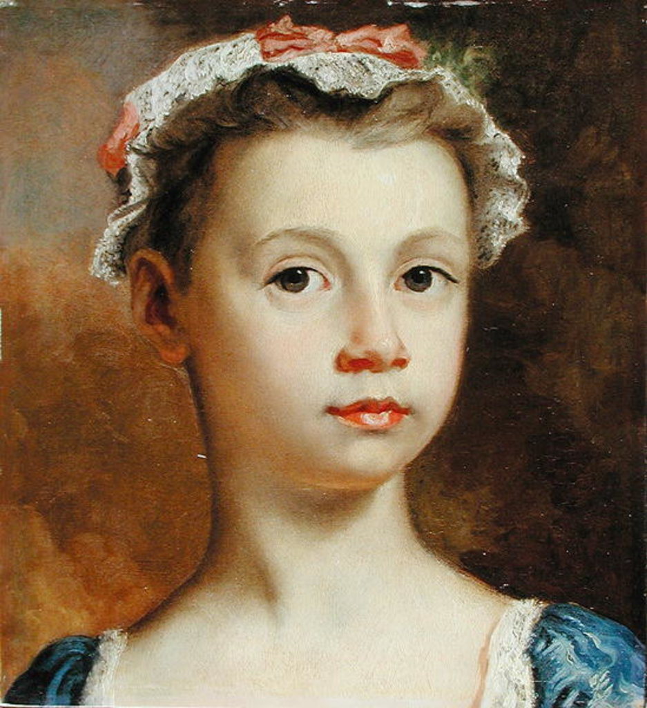 Detail of Sketch of a Young Girl, c.1730-40 by Joseph Highmore