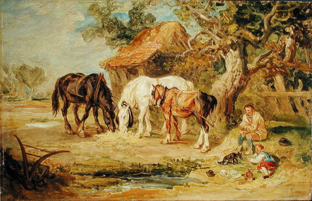 Detail of The Midday Meal, c.1830-40 by James Ward