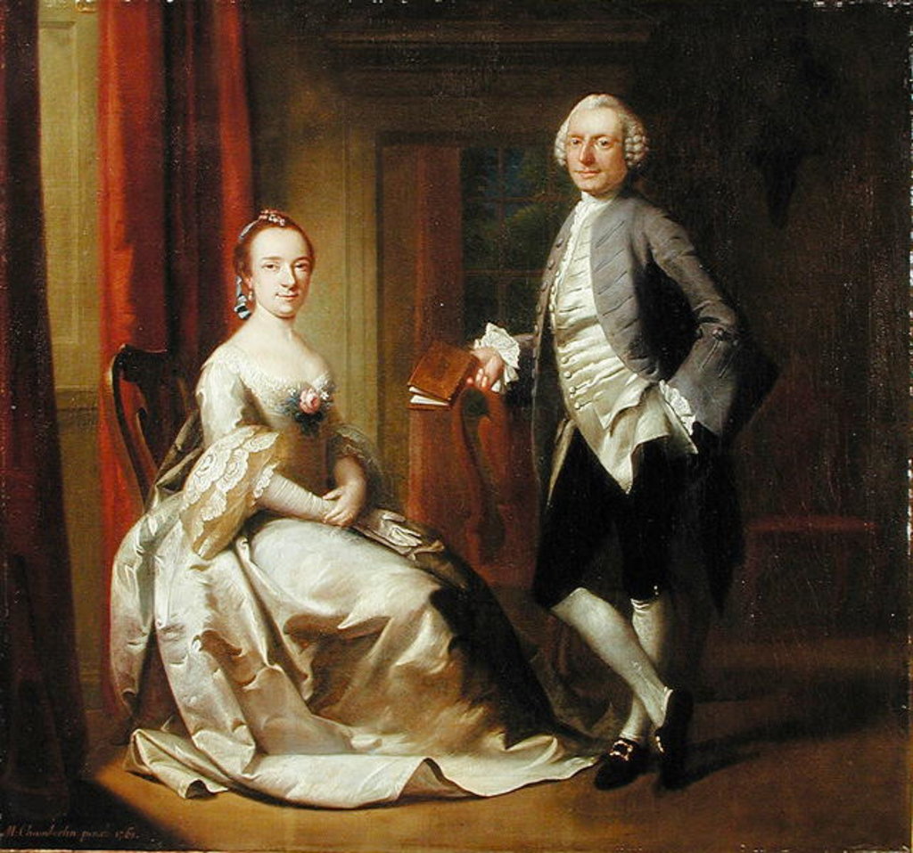 Detail of Conversation Piece, 1761 by Mason Chamberlin