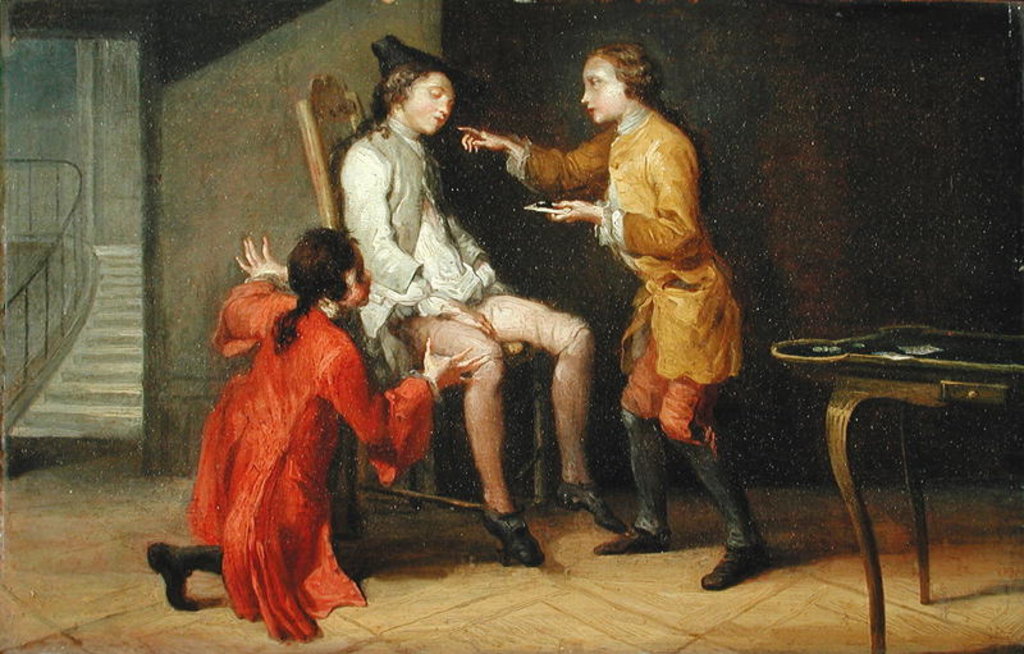 Detail of The Practical Joke by French School