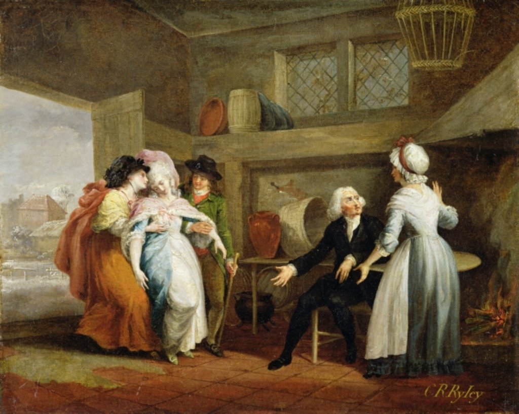 Detail of Dining in the Hayfields by Charles Reuben Ryley