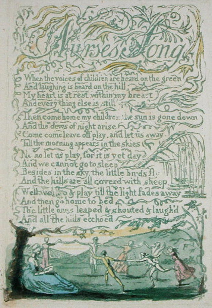 Detail of Nurse's Song by William Blake