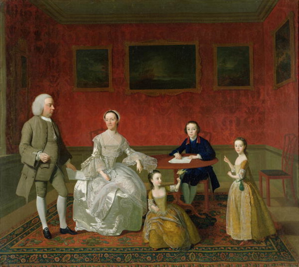 Detail of The Buckley-Boar Family, c.1758-60 by English School