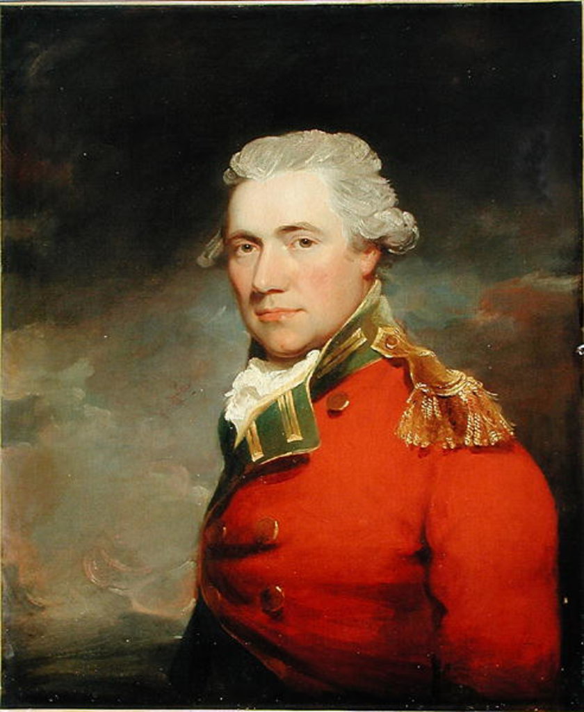 Detail of An Unknown British Officer, Probably of 11th Regiment of Foot, c.1800 by John Hoppner