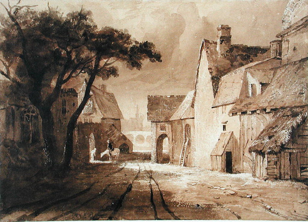 Detail of Study of Old Buildings by Samuel Palmer