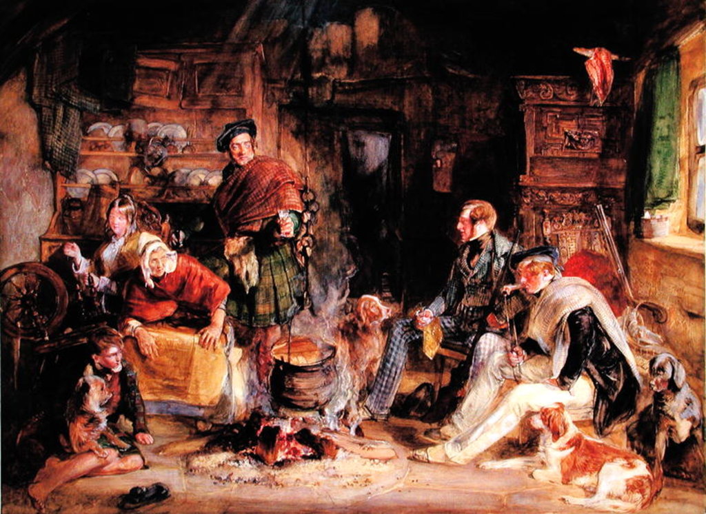 Detail of Highland Hospitality, 1832 by John Frederick Lewis