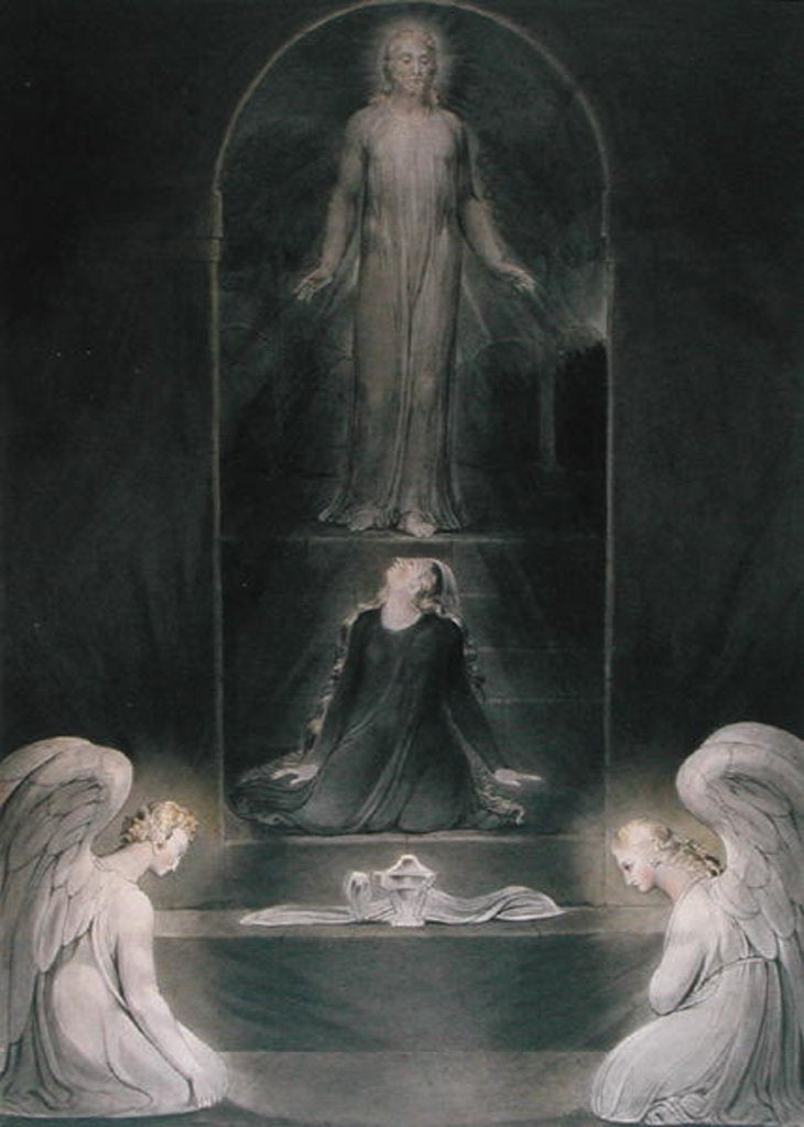 Detail of Mary Magdalene at the Sepulchre, c.1805 by William Blake