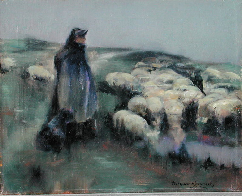Detail of A Shepherdess, c.1890-95 by William Kennedy