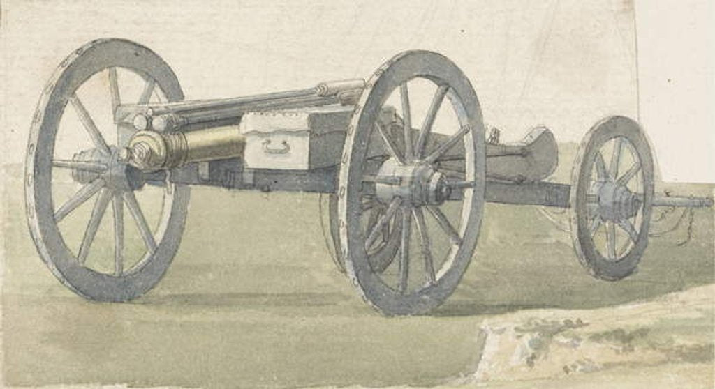 Detail of Gun, c.1747 by Thomas Sandby