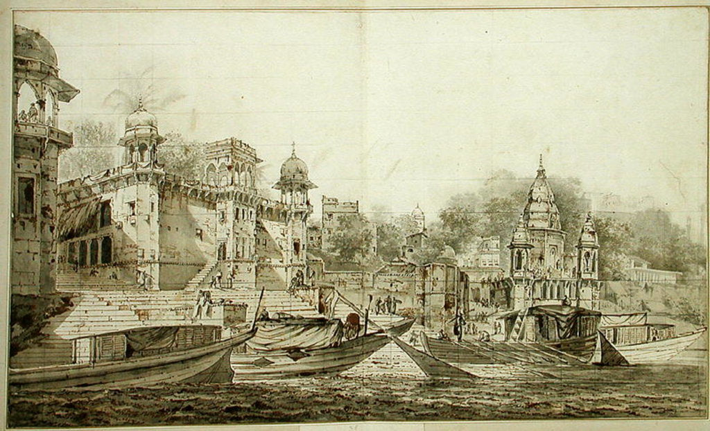 Detail of View of Part of the City of Benares, c.1781 by William Hodges
