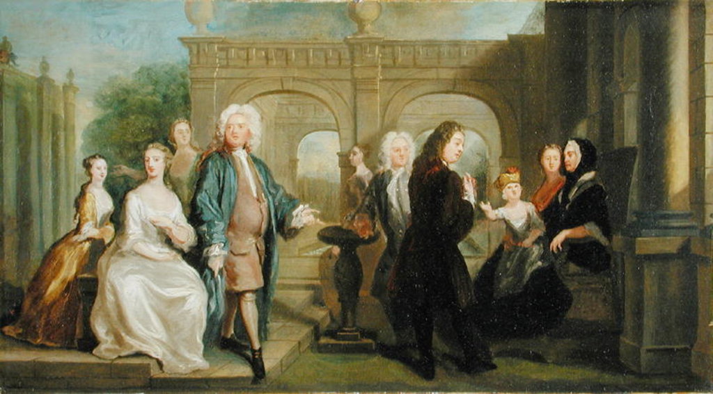 Detail of A Family Conversation Piece, c.1730 by Joseph Highmore