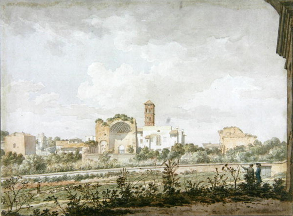 Detail of Temple of Venus and Rome, Rome, 1781 by William Pars