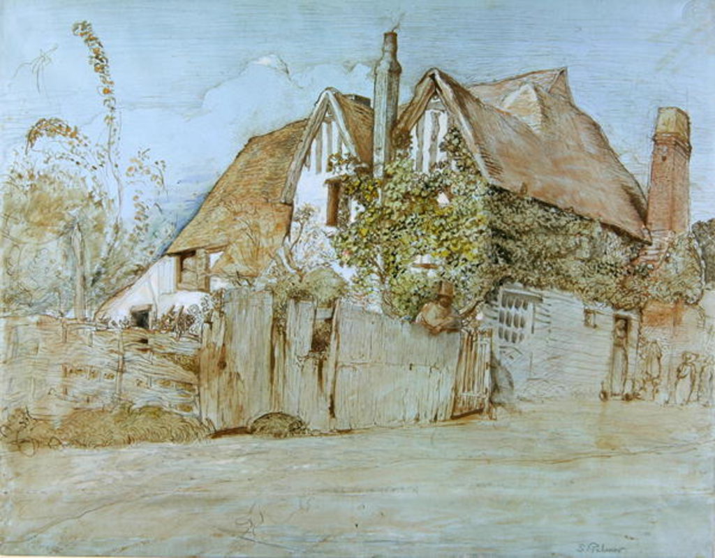 Detail of Ivy Cottage, Shoreham by Samuel Palmer