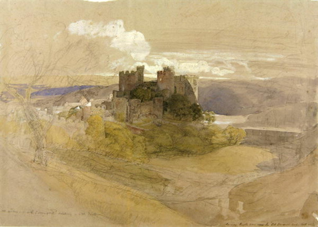 Detail of Conway Castle by Samuel Palmer