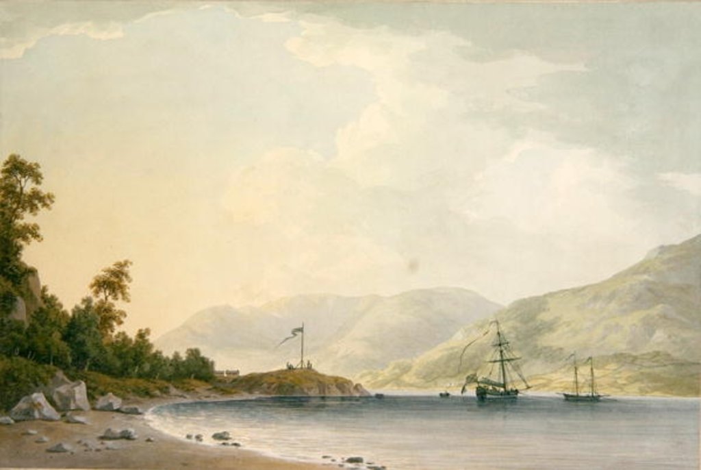 Detail of Approach to Belle Grange Park, 1789 by John Warwick Smith