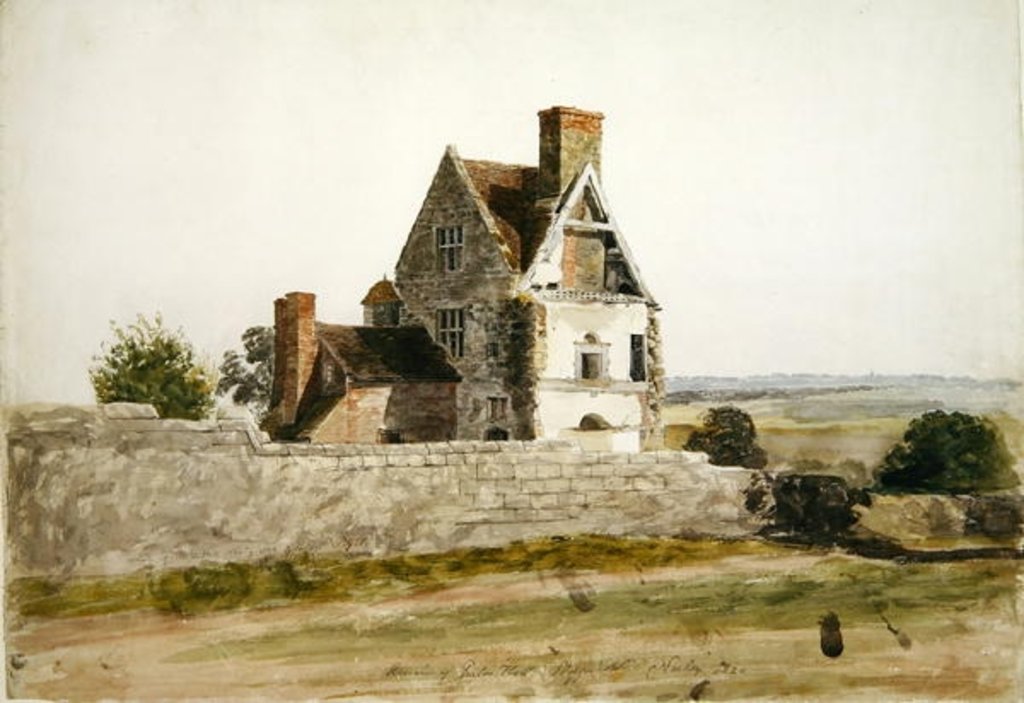 Detail of Remains of Parton Hall, Staffordshire, 1820 by Cornelius Varley