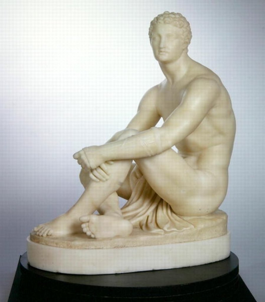 Detail of A Greek Boxer Waiting his Turn, c.1838 by Joseph Gott