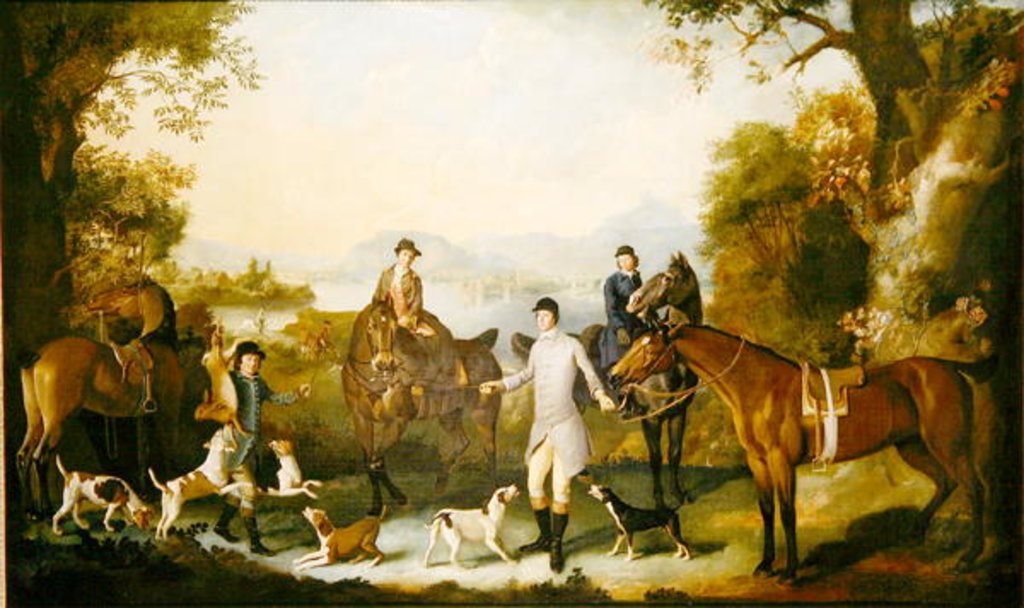 Detail of The Death of the Hare, c.1760-70 by English School