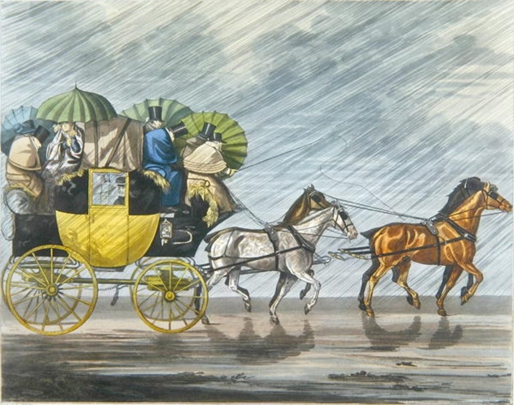 Detail of A Bath Coach by Henry Thomas Alken