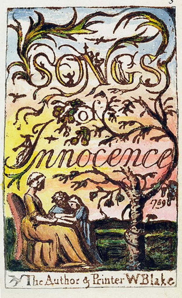 Detail of Titlepage from 'Songs of Innocence and of Experience' [Bentley Copy 3] c.1789-94 by William Blake