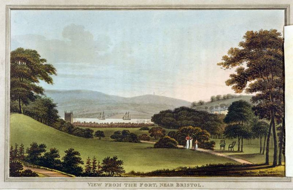 Detail of View from the Fort, near Bristol by English School