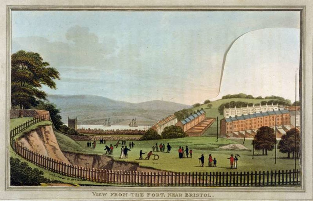 Detail of View from the Fort, near Bristol by English School