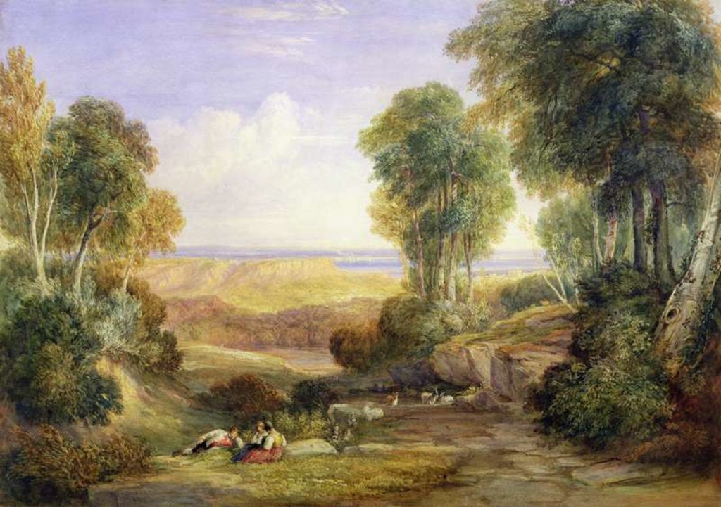 Detail of The Junction of the Severn and the Wye with Chepstow in the Distance, 1830 by David Cox