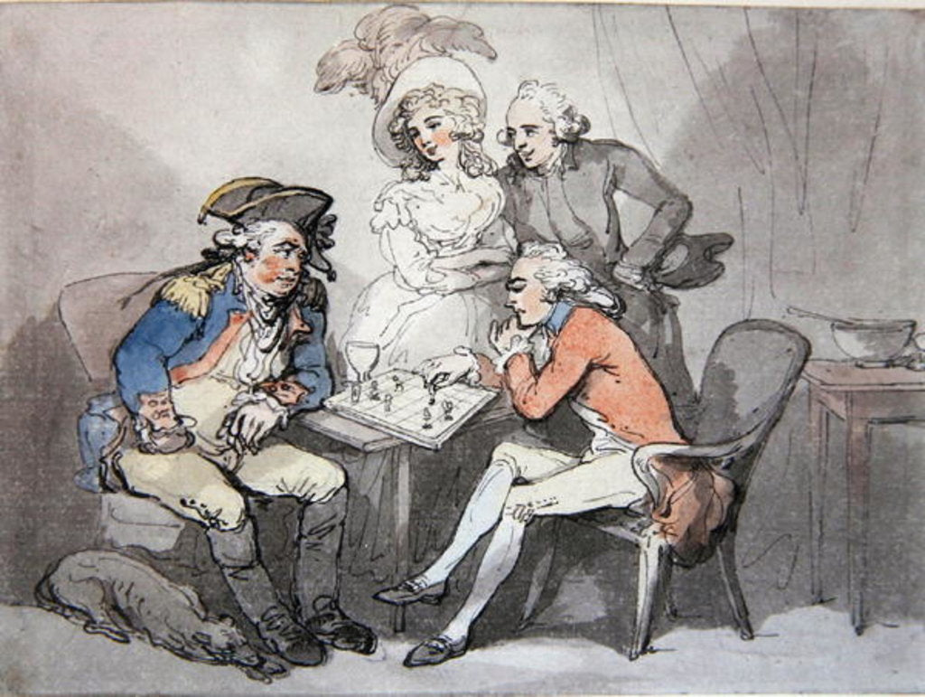 Detail of Checkmate, c.1790 by Thomas Rowlandson