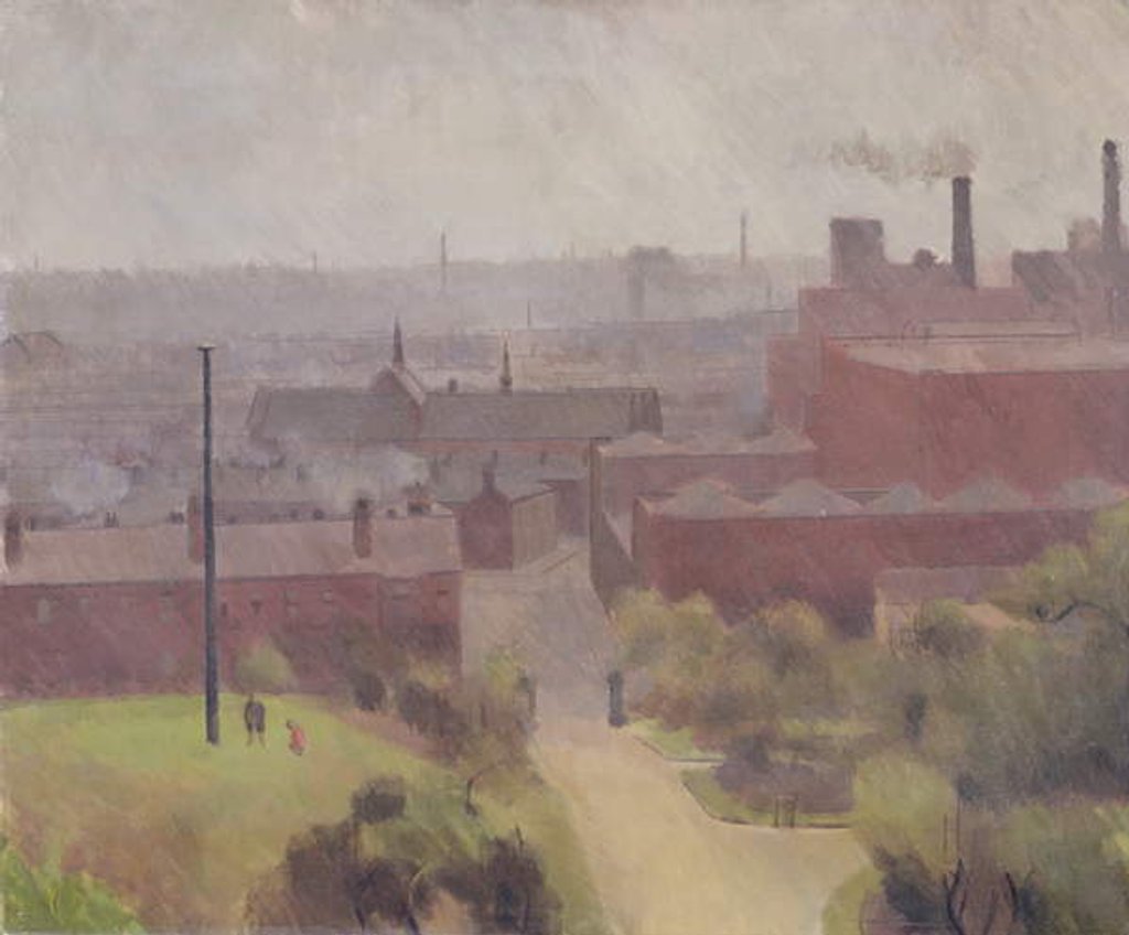 Detail of Thomasen Park, Bolton, 1938 by Graham Bell