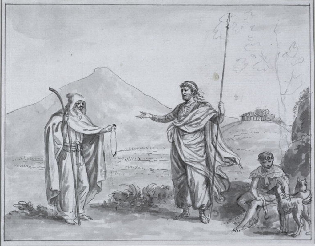 Detail of Bruce at the Source of the Blue Nile by James Bruce