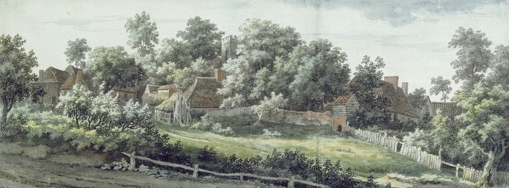 Detail of Harbledown, near Canterbury, 1757 by Jonathan Skelton