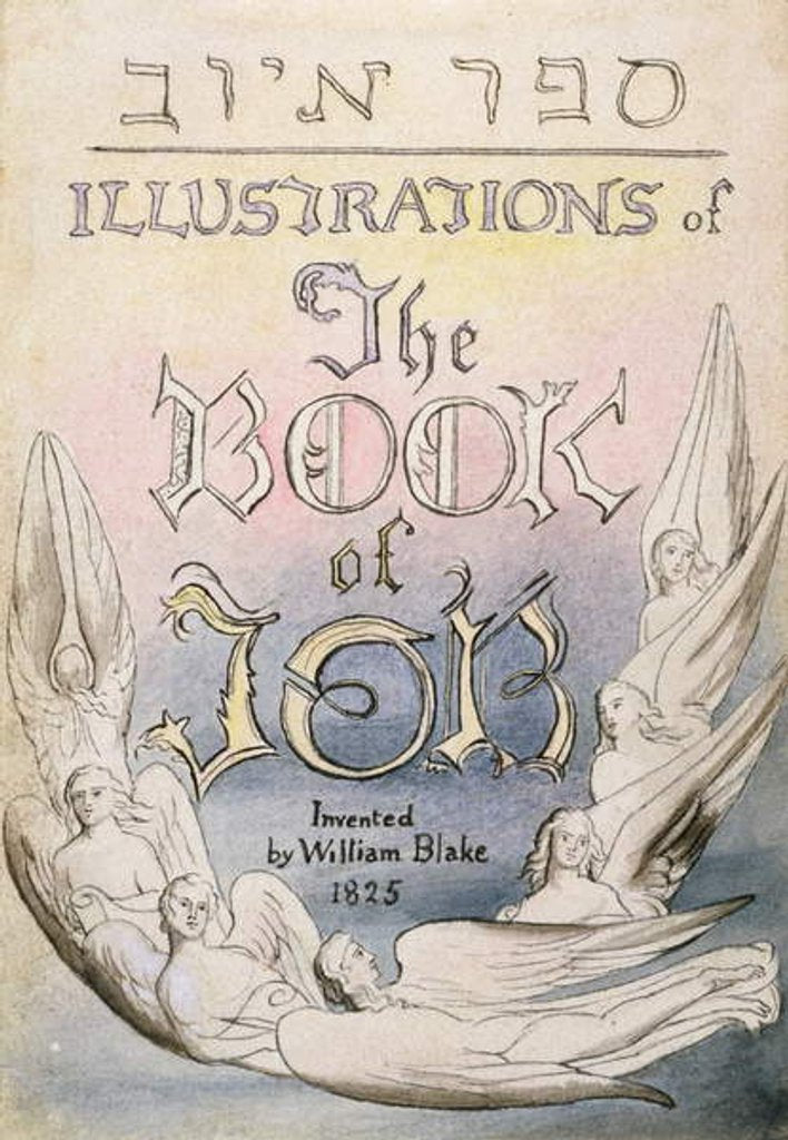 Detail of Title Page from 'Illustrations of the Book of Job', pl.1, after William Blake by James Thomas Linnell